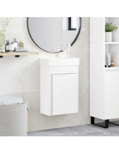 Mobile bagno con rubinetto Bianco 40,5 x 22,5 x 62 cm