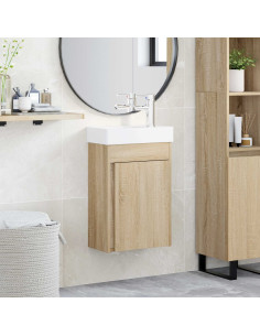 Mobile bagno con rubinetto Rovere Sonoma 40,5 x 22,5 x 62 cm