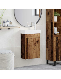 Mobile bagno con rubinetto Legno antico 40,5 x 22,5 x 62 cm