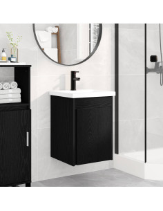 Mobile bagno con rubinetto Rovere Nero 42 x 40 x 74,5 cm