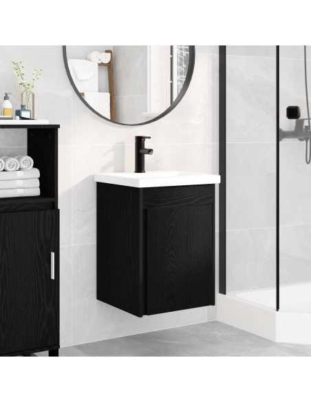Mobile bagno con rubinetto Rovere Nero 42 x 40 x 74,5 cm