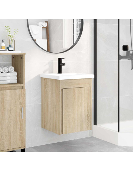 Mobile bagno con rubinetto Rovere Sonoma 42 x 40 x 74,5 cm
