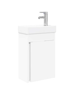 Mobile bagno con rubinetto Bianco 40,5 x 22,5 x 62 cm 2
