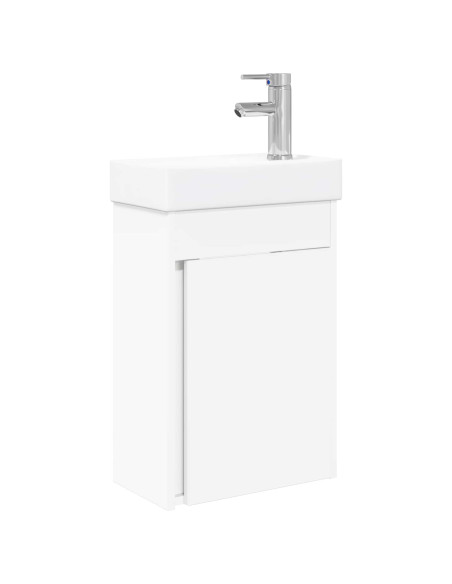 Mobile bagno con rubinetto Bianco 40,5 x 22,5 x 62 cm
