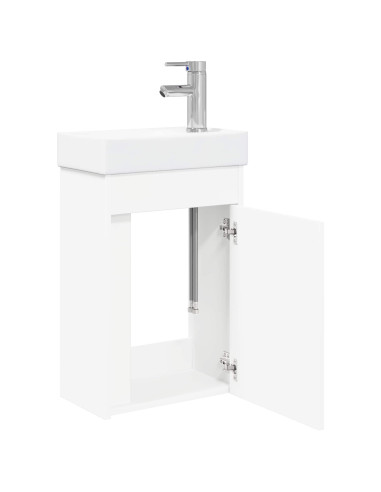 Mobile bagno con rubinetto Bianco 40,5 x 22,5 x 62 cm