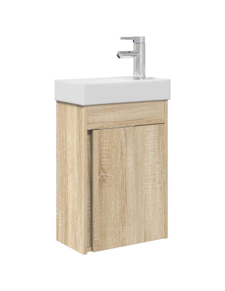 Mobile bagno con rubinetto Rovere Sonoma 40,5 x 22,5 x 62 cm