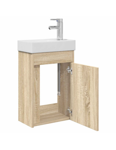 Mobile bagno con rubinetto Rovere Sonoma 40,5 x 22,5 x 62 cm