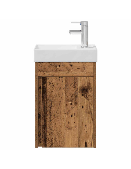 Mobile bagno con rubinetto Legno antico 40,5 x 22,5 x 62 cm