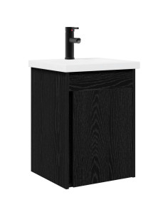 Mobile bagno con rubinetto Rovere Nero 42 x 40 x 74,5 cm 2