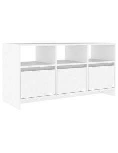 Mobile Porta TV Bianco 102x37,5x52,5 cm in Truciolato 2
