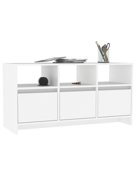 Mobile Porta TV Bianco 102x37,5x52,5 cm in Truciolato