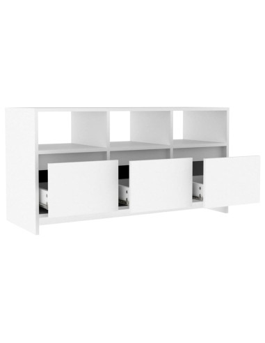 Mobile Porta TV Bianco 102x37,5x52,5 cm in Truciolato