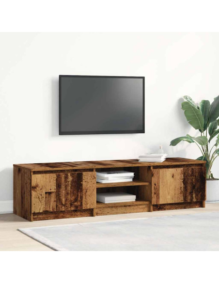 Mobile TV Legno Antico 140x40x36 cm in Legno Multistrato