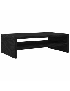 Supporto per Monitor Rovere Nero 42x24x13 cm in Truciolato 2