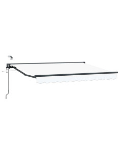 Tettuccio Elettrico Retrattile Bianco e Antracite 3 x 2 m