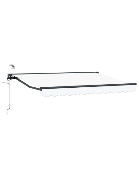 Tettuccio Elettrico Retrattile Bianco e Antracite 3 x 2 m