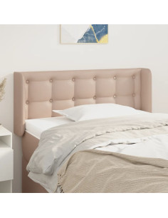 Testiera ad Orecchio Cappuccino 93x16x78/88 cm in Similpelle