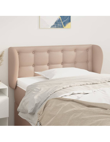 Testiera ad Orecchio Cappuccino 93x23x78/88 cm in Similpelle