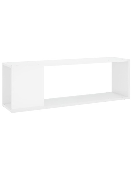 Mobile TV Bianco Lucido 100x24x32 cm in Truciolato