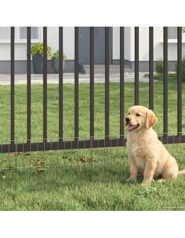Recinzione da Giardino con Picchetti 24 pcs 55 x 30 cm Mesh