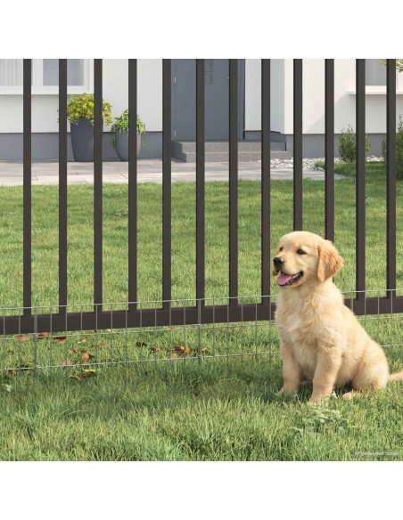 Recinzione da Giardino con Picchetti 24 pcs 55 x 30 cm Mesh