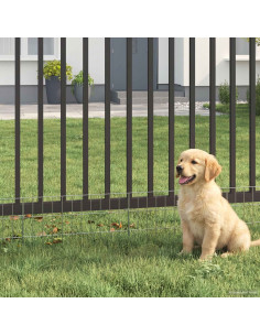 Recinzione da Giardino con Picchetti 48 pcs 55 x 30 cm Mesh