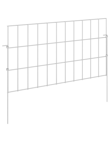 Recinzione da Giardino con Picchetti 24 pcs 55 x 30 cm Mesh