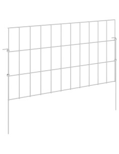 Recinzione da Giardino con Picchetti 48 pcs 55 x 30 cm Mesh 2