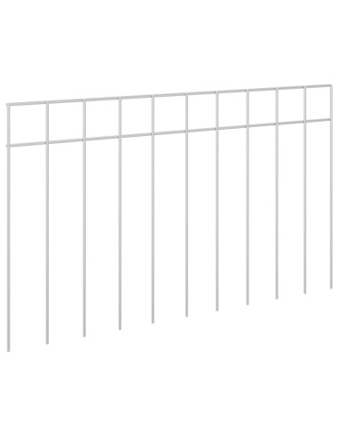 Pannello di Recinzione da Giardino 12 pcs Acciaio zincato