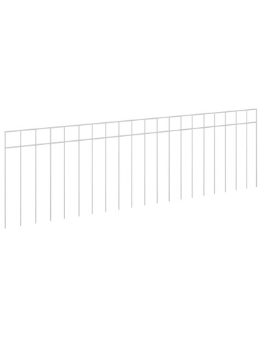 Pannello di Recinzione da Giardino 48 pcs Acciaio zincato