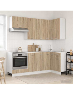 Unità Cucina LYON 8 pcs Rovere Sonoma Legno ingegnerizzato