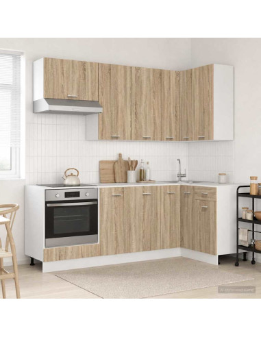 Unità Cucina LYON 8 pcs Rovere Sonoma Legno ingegnerizzato