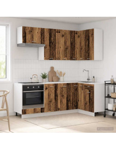 Unità Cucina LYON 8 pcs Legno antico Legno ingegnerizzato