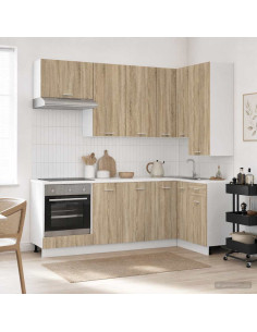 Unità Cucina LYON 8 pcs Rovere Sonoma Legno ingegnerizzato
