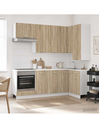 Unità Cucina LYON 8 pcs Rovere Sonoma Legno ingegnerizzato