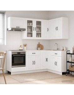Unità Cucina KALMAR 8 pcs Bianco Legno ingegnerizzato