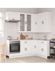 Unità Cucina KALMAR 8 pcs Bianco Legno ingegnerizzato
