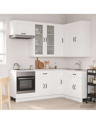 Unità Cucina KALMAR 8 pcs Bianco Legno ingegnerizzato
