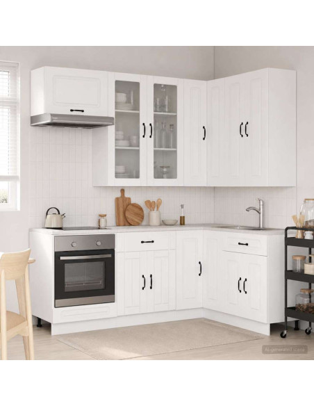 Unità Cucina KALMAR 8 pcs Bianco Legno ingegnerizzato