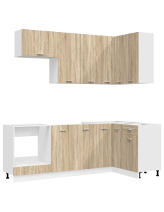Unità Cucina LYON 8 pcs Rovere Sonoma Legno ingegnerizzato 2