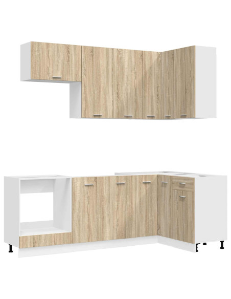 Unità Cucina LYON 8 pcs Rovere Sonoma Legno ingegnerizzato