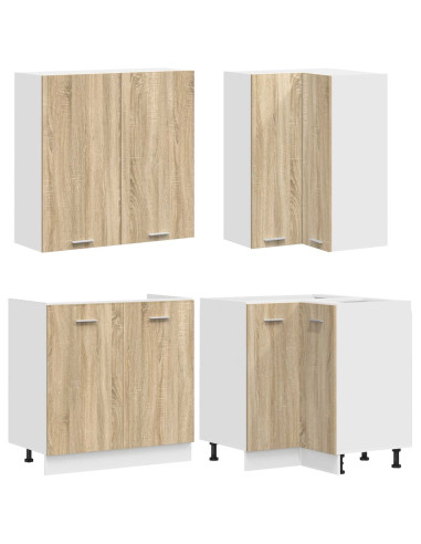 Unità Cucina LYON 8 pcs Rovere Sonoma Legno ingegnerizzato