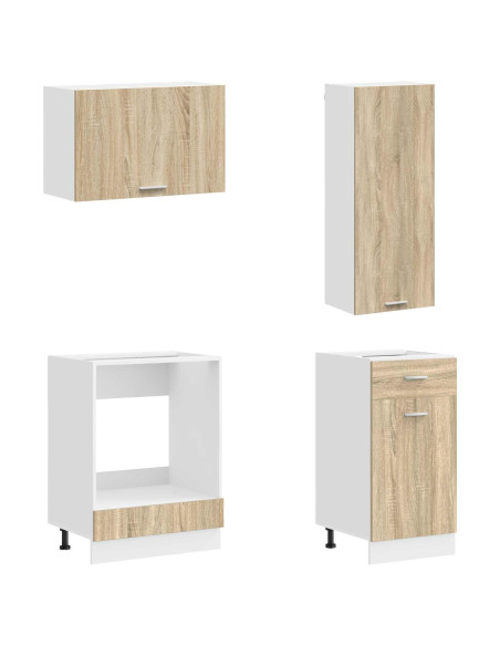 Unità Cucina LYON 8 pcs Rovere Sonoma Legno ingegnerizzato