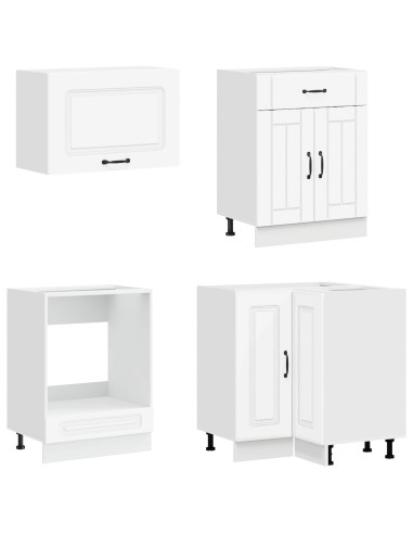 Unità Cucina KALMAR 8 pcs Bianco Legno ingegnerizzato