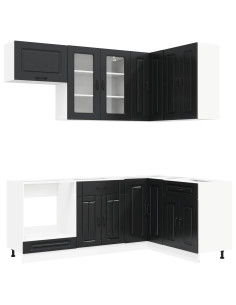 Unità Cucina KALMAR 8 pcs Nero Legno ingegnerizzato 2