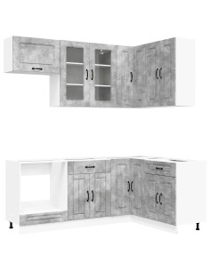 Unità Cucina KALMAR 8 pcs Grigio Cemento Legno ingegnerizzato 2