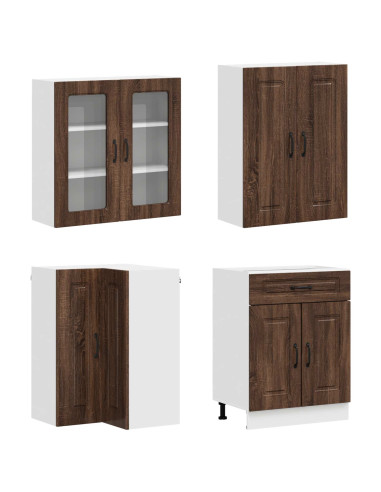 Unità Cucina KALMAR 8 pcs Rovere Marrone Legno ingegnerizzato