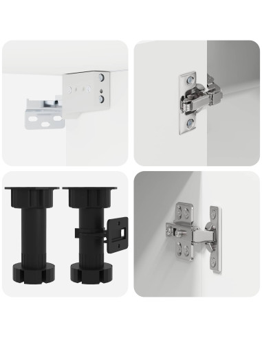 Unità Cucina KALMAR 8 pcs Bianco Legno ingegnerizzato
