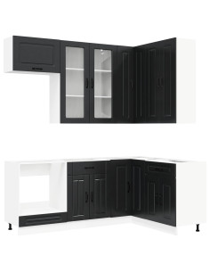 Unità Cucina KALMAR 8 pcs Nero Legno ingegnerizzato 2