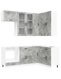 Unità Cucina KALMAR 8 pcs Grigio Cemento Legno ingegnerizzato 2